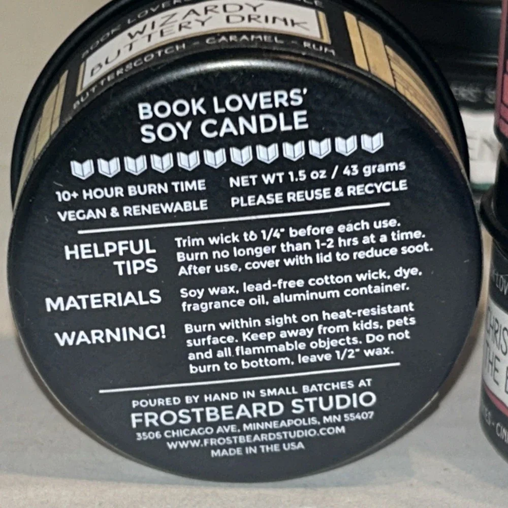 Frostbeard Studios Book Candle 